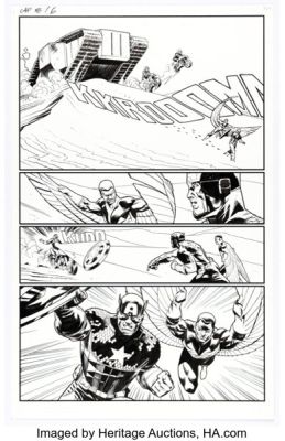 Nic Klein Captain America #18 Cap and Falcon Story Page 5 Original Art (Marvel, 2014).