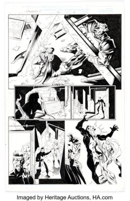 Mark Bagley and Vince Russell Thunderbolts #2 Story Page 6 Original Art (Marvel, 1997).