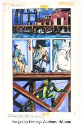 Mike Grell and Lurene Haines Green Arrow: The Longbow Hunters #2 Story Page 33 Original Art (DC, 1987). | Heritage