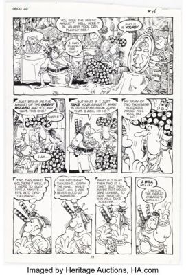 Sergio Aragonés Groo the Wanderer #26 Story Page 11 Original Art (Marvel, 1987). | Heritage
