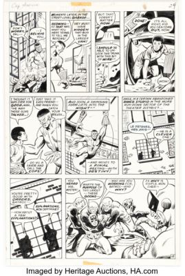 Sal Buscema and Jim Mooney Captain America #149 Falcon Story Page 18 Original Art (Marvel, 1972). | Heritage