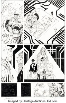 Jim Lee and Scott Williams Dark Days: The Forge #1 Immortal Men First Appearance Story Page 10 Original Art (DC, 2017). | Heritage