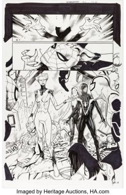 Jorge Molina Spider-Geddon #1 Story Page 18 Original Art (Marvel, 2018).