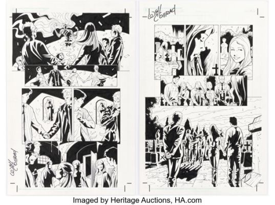 Cliff Richards and Will Conrad Buffy the Vampire Slayer: Lost and Found Story Pages 21-22 Original Art (Dark Horse, 2002). (Total: 2 Original Art)