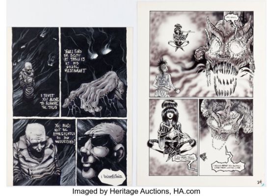 Barry Blair and Dave Cooper - Story Pages Original Art Group of 2 (Malibu/Aircel, c. 1986-90). (Total: 2 Original Art)