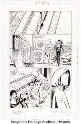 Pia Guerra and José Marzan Jr. Y: The Last Man #6 Story Page 5 Original Art (DC/Vertigo, 2003). | Heritage