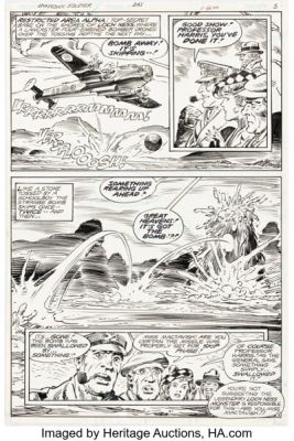 Dick Ayers and Gerry Talaoc Unknown Soldier #243 Story Page 3 Original Art (DC, 1980). | Heritage