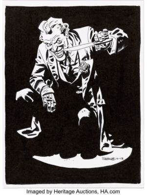 Chris Samnee - Joker Illustration Original Art (2013).