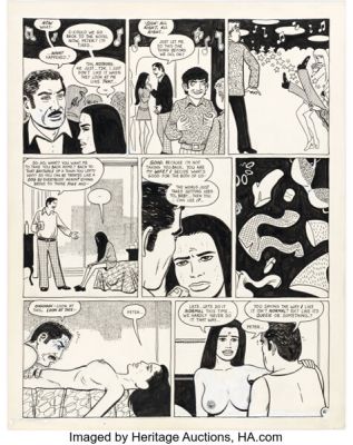 Gilbert Hernandez Love and Rockets #32 Story Page 4 Original Art (Fantagraphics, 1990). | Heritage