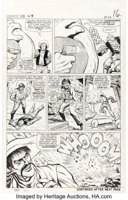 Larry Lieber and Carl Hubbell The Rawhide Kid #49 Story Page 14 Original Art (Marvel, 1965). | Heritage