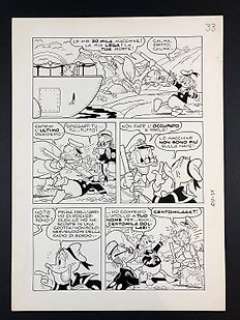  - Topolino n°1011 - Luciano Gatto - Tavola originale - Page volante - (1975) 