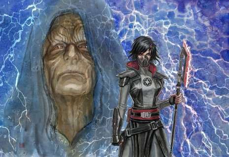 David Mack - Star Wars Fortnite Chapter 6 Season 3 Loading Screen Art (includes 2 pieces of original art)