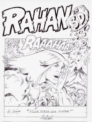 Cheret André Et... | Lot 52 - CHERET André et LECUREUX Roger Rahan Projet de couverture... | Neo Enchères