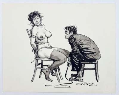 Guido Buzzelli  - "Illustrazione per Menelik" - Firmata - Page volante - (1972) | Catawiki