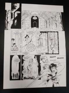 PLANCHE ORIGINALE LA GESTE DES CHEVALIERS DRAGONS T5 P28 - CHRISTIAN PATY