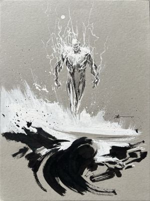 Silver Surfer PIN UP by Ito Caresme | Planet Original Art