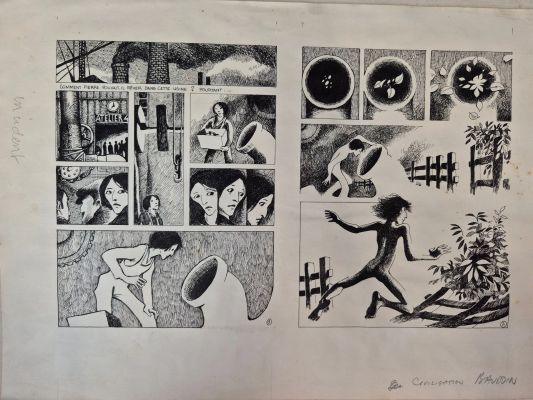 [Bd] Baudoin Edmond... | Lot 311 - [BD] BAUDOIN Edmond (né en 1942) Planche originale... | Nice Enchères