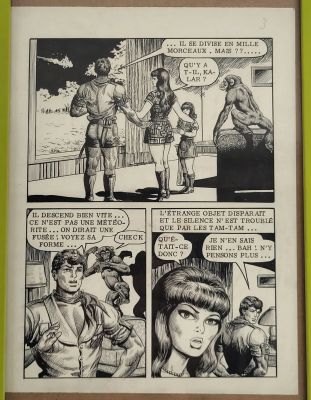 Marco - Planche Originale Pour La Série Kalar. 260/190 Mm, Encadrée. | MARCO - Planche originale pour la série Kalar. 260/190 mm,… | misc / divers