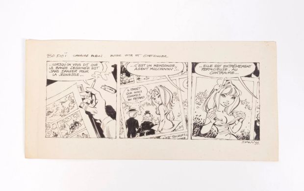 Dany (Daniel Henriotin,... | Lot 31 - DANY (DANIEL HENRIOTIN, 1943) Strip pour Bodoï. "Cadavre... | Drouot Estimations
