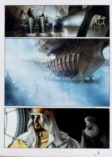 Federici, Riccardo & Dufaux, Jean | SARIA Planche originale en couleurs n°12 | Cornette de St Cyr