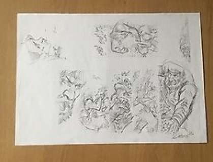 Etien, David - Crayonné original - La Quête de l‘Oiseau du temps - (2017)