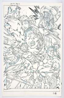 Mark Brooks and Jamie Mendoza: an Ultimate X-Men No. 94 original splash page No. 16 featuring the… | Ewbank’s