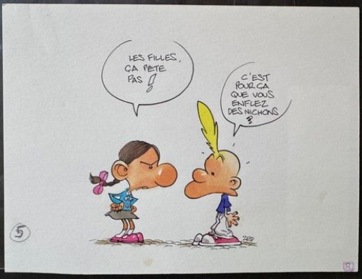 Dessin Original ZEP TITEUF " Les filles... " 10,5 * 13,8 CM Signée | eBay Europe (Buy It Now)