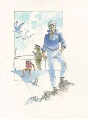 Hermann (1938-2026) Bernard... | HERMANN (1938-2026) Bernard Prince Encres de couleur... | Tessier Sarrou