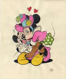 Xavier Vives Mateu - Original Drawing - Mickey and Minnie "THE KISS" (2018) | Catawiki