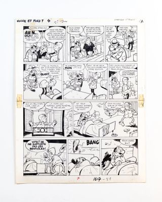 Francis (Francis Bertrand, 1937-1994) & Maurice Tillieux (1921-1978) | Lot 21 : Marc Lebut et son voisin, Weekend en Fordt T, planche 2. | misc / divers