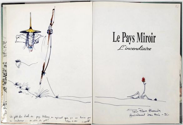 MICHAUD Jean Marie Le... - Lot 375 - MICHAUD Jean Marie Le pays miroir Dédicace sur l‘album...