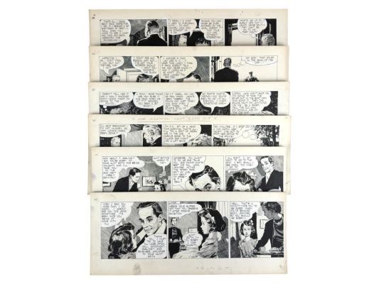 (6) David Wright Carol Day Comic Daily Strips | Weiss Auctions