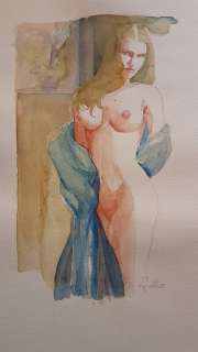 Leone Frollo - illustraz originale "Acquerello Erotico" firmata - Loose page - First edition - (1980) | Catawiki