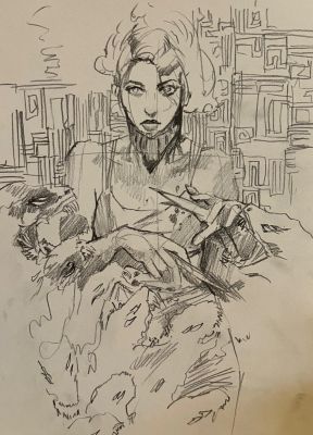 Ito | Something is Killing the Children #46 Topshelf Cover Pencil Prelim | Kirby’s Comic Art