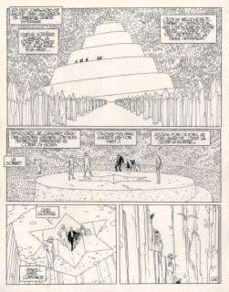 Moebius - L‘incal - Ce qui est en bas Encre de Chine pour la planche 43 de