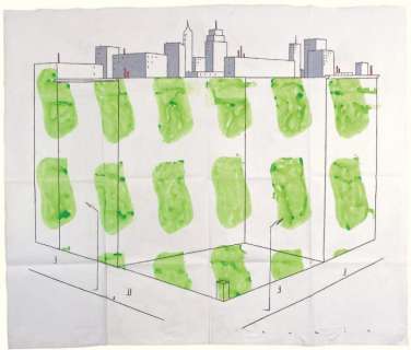 Claude Viallat & François Avril - N°041 Acrylique sur toile libre / Format: