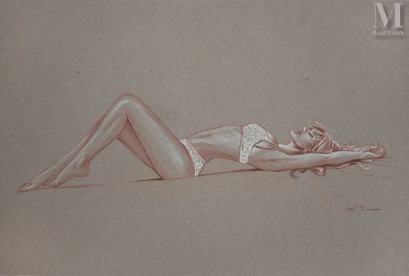 Jim (Né En 1966) | Lot 60 : Nu allongé. | Millon