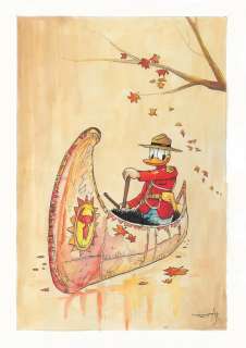 Jordi Juan Pujol (Spain, 1978) | Donald Duck Canoe, Tribute to Hugo Pratt’s Jesuit Joe | Corner4art