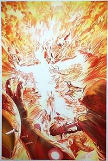 Avengers / Invaders - Alex Ross - Original Avengers/Invaders Cover - Original Painted Cover - (2008) | Catawiki