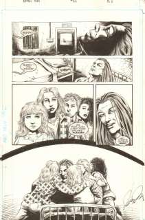 Fred Harper, Jason Temujin Minor - animal man #82 p. 5 - lots of characters - 1995 signed