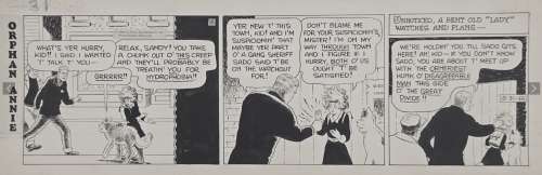 Robert Leffingwell | Página original Robert Leffingwell Little Orphan Annie 31-08-1968 | Taj Mahal Cómics