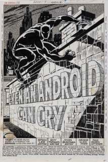 John Buscema and George Klein original title splash artwork for Avengers #58 Page 1. | Profiles in History