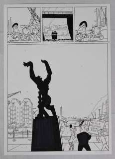 Hanco Kolk - Robbedoes & Kwabbernoot - Originele pagina - Tulpen uit Istanboel - Plaat 49 - Size 42 x 30 cm - (2017) | Catawiki