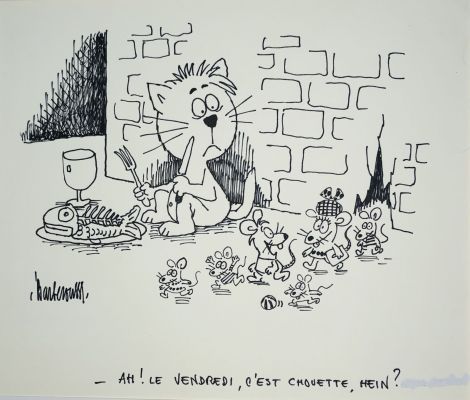Barberousse, Philippe... | Lot 2 - BARBEROUSSE, Philippe JOSSE, dit, (Chats et souris) «... | Art Valorem