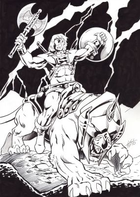 He-Man & Battle Cat – Masters of the Universe | Corner4art