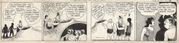 Original art Daily strip Alley Oop by V. T. Hamlin, year 1937 | eBay Europe