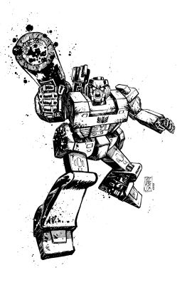 Jorge Corona | Megatron Transformers Published Card | Kirby’s Comic Art