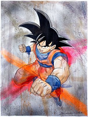 Goku Flying Attack | Corner4art