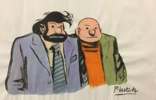 Blutch - Dessin original - Mais oÃ¹ est Kiki? - Tif et Tondu (2020) | Catawiki