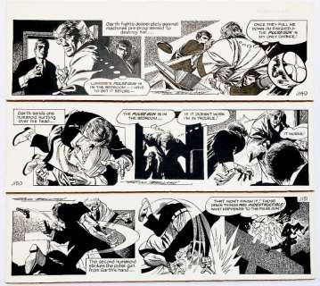 Garth: The Doomsmen. 3 original consecutive artworks (1976) drawn and signed by… | Comic Book Auctions ltd